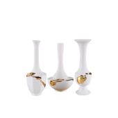 新装 中式 古典描金瓷吧花瓶摆件GIQ样板房售楼处酒KTV陶摆设家居软