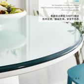 璃圆桌钢化玻餐桌玻璃片985转盘茶玻圆台定制酒店几大圆桌璃家用台