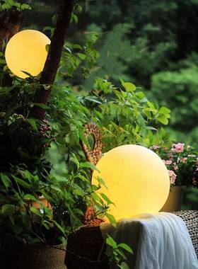 y户外花灯防水m庭院别墅露台月亮球氛61253围草地室外园圆球太阳能草坪