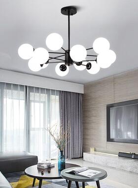 吊灯LED豆客厅灯现代约5大气202年新款卧室主灯金简色TQT魔灯具