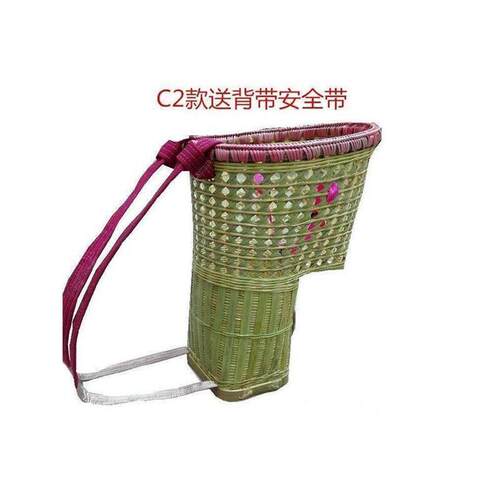 纯手工背娃娃竹编背篓四川品婴竹儿童背篼新天XPY季然小孩宝宝四