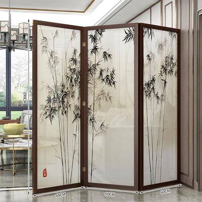 02式5新款实可木新中屏风隔断客53272厅入户正对门折叠移动2办公