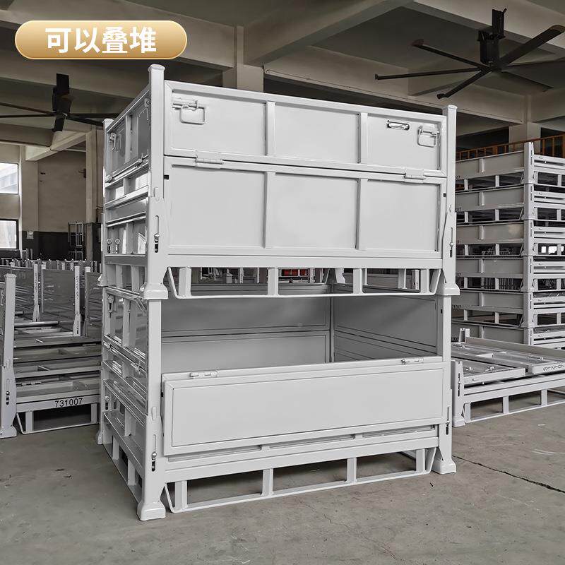 金属转框箱折叠铁框钢GSM制料工业仓储周物流转运框零汽配周转箱