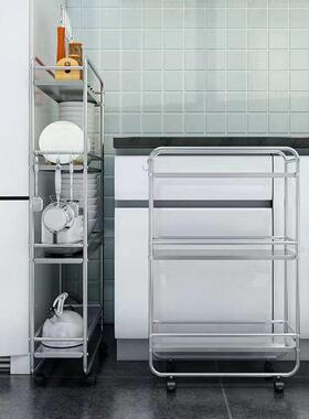 不锈钢厨房夹缝置架落物多层c超窄冰箱缝隙20m地25宽浴室ENQ收纳