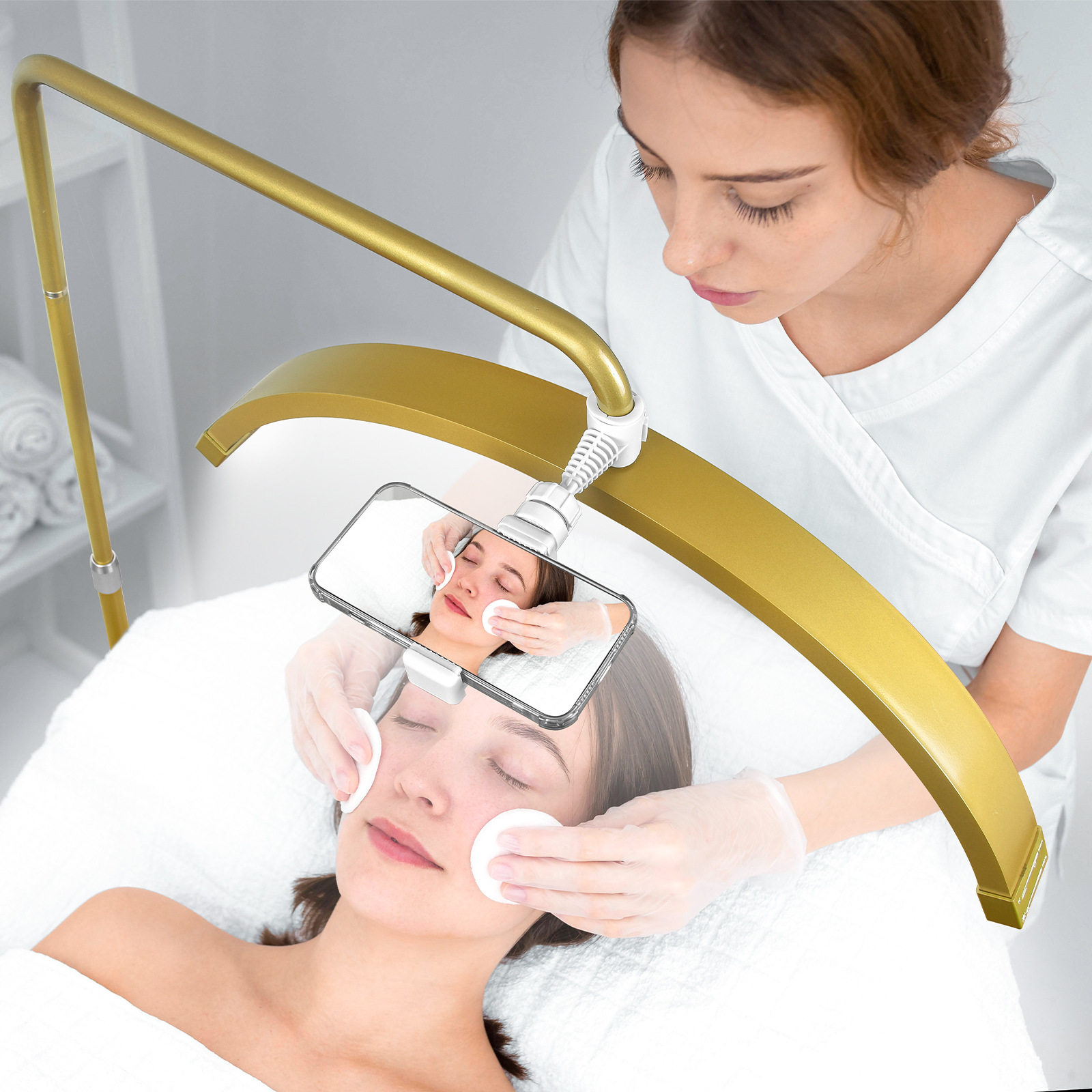 FOSOTO 45W Eyelash Extensions LED Floor Light Moon light