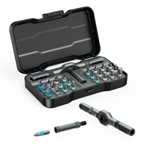 24合1棘轮螺丝刀套装工具组合S2强磁批头手动螺丝批小型家用五金