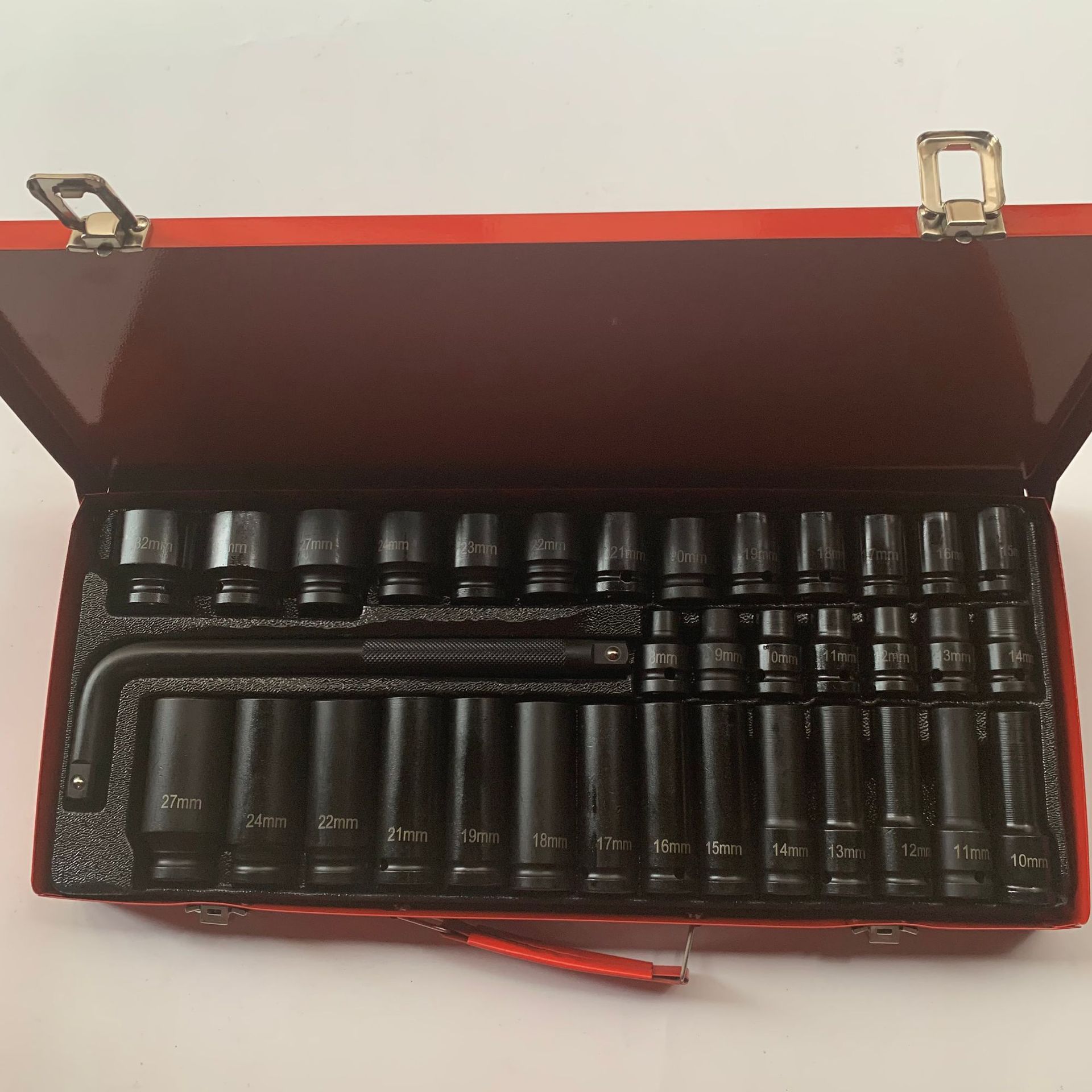 1/2气动加长套筒35件套小风炮家用 风动重型小风炮大飞六角套筒