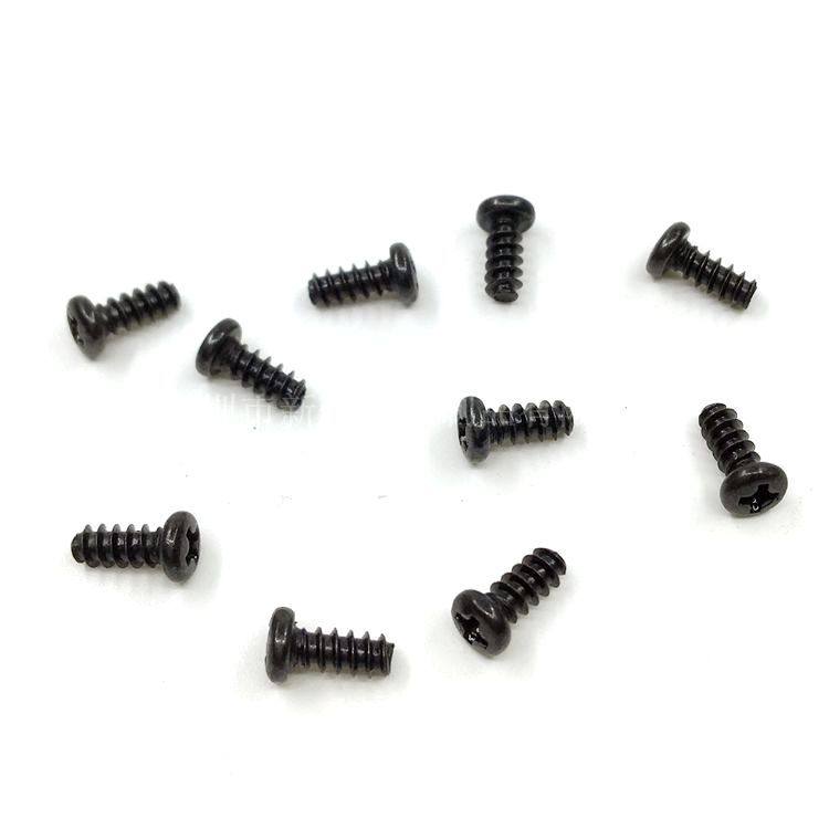 【M3*5-25】PT铁黑色十字割尾自攻螺丝 圆头十字电子螺丝