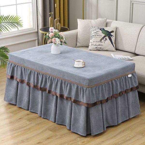 简约四季款烤火桌子罩套电烤炉长方形茶几罩家用新款烤火炉保护罩,居家布艺,微波炉罩,淘宝优惠券,粉丝福利购,淘宝优惠卷