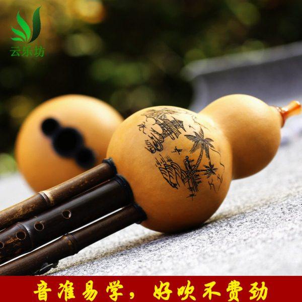 云乐坊 紫竹 葫芦丝 初学者 c调 降b调 F调 小学生 儿童入门 乐器