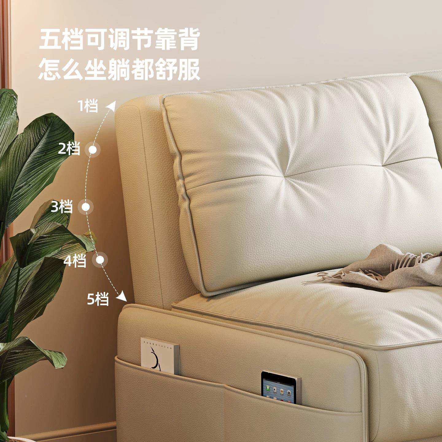 118手动奶油用多功能可风折叠沙发床卧小户型客厅室一体两2025新