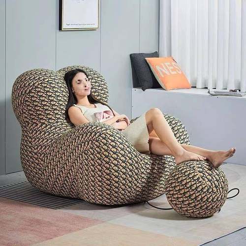 妈意妈的怀抱布艺休躺闲单人未知沙发式设计师网椅红阳台懒人椅子