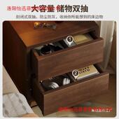 置床头柜小纳型实木储物柜一柜体小柜子家用卧室简易物柜床边P373