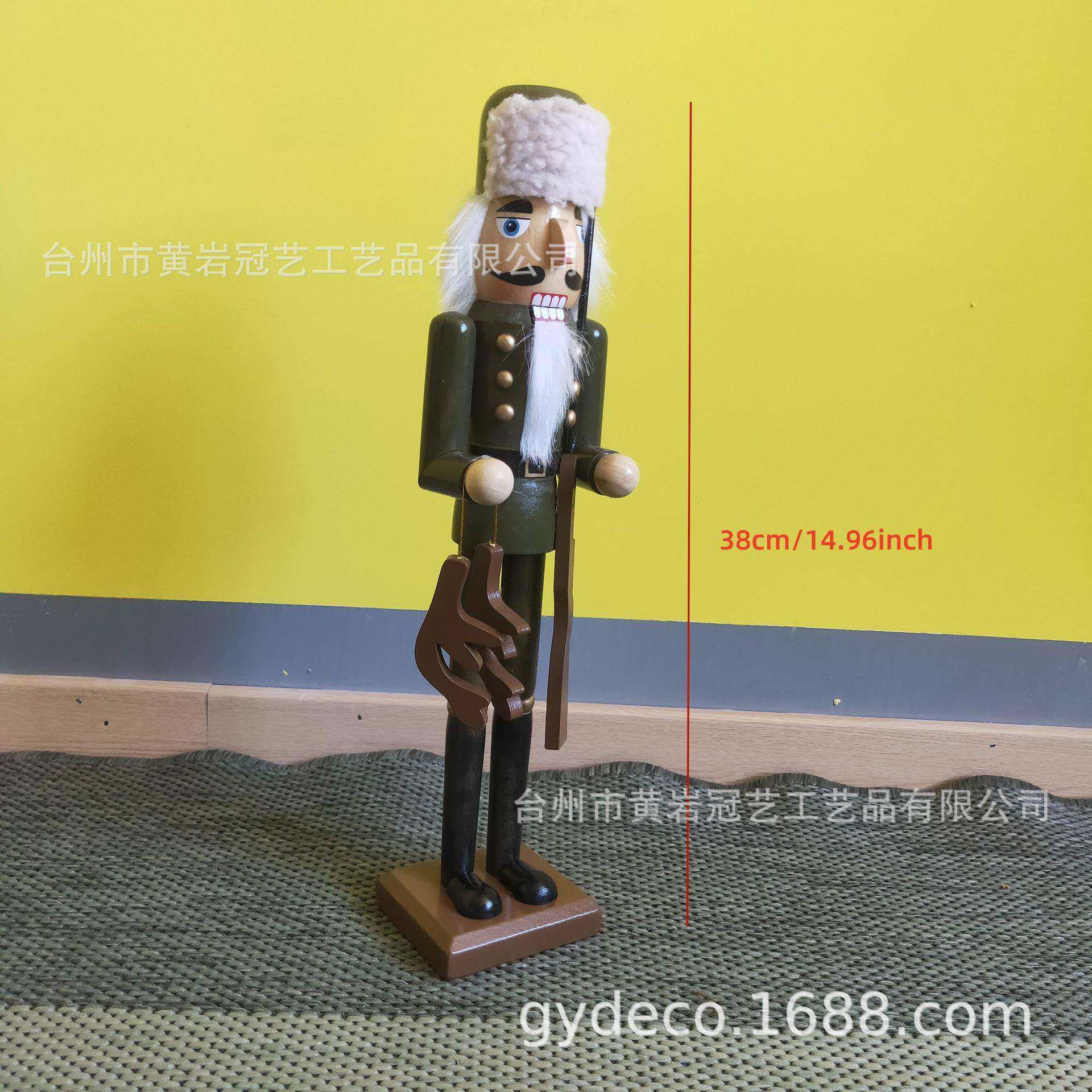 新款货木制胡桃兵圣诞DK50122诞胡桃夹子胡桃人圣节现装饰艺工品