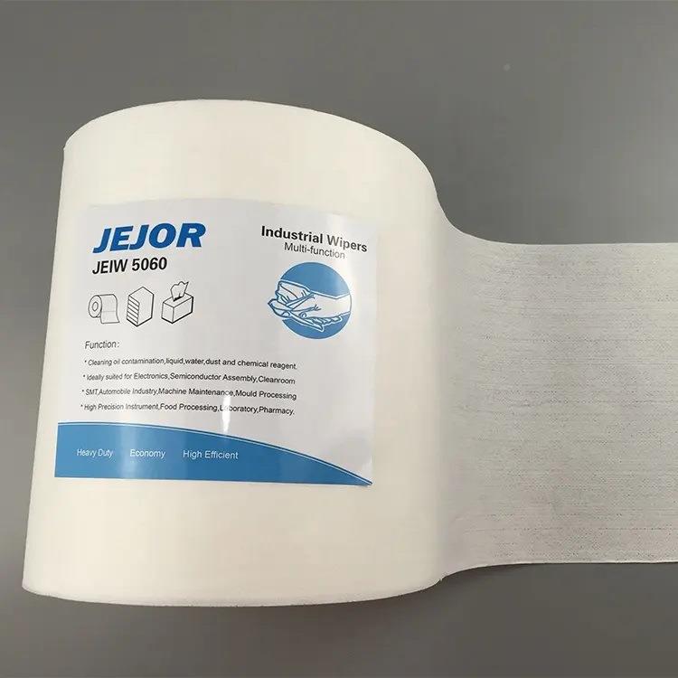 无纸*工业擦拭吸水卷纸253白色大卷8cm尘白纸色平纹车间机械擦拭