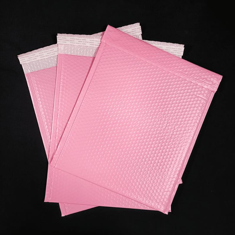 现货加厚粉气物泡袋防包水防震服装流装打色IQP包气泡信封袋防撞