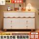 油奶风斗柜TWM物靠墙储柜客厅简收约纳实木餐边柜抽屉卧室床尾置