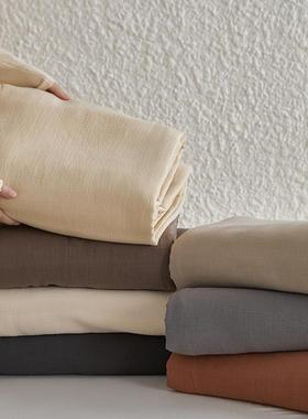 家简约类美拉德色系A双纱单被套用裸睡级床品XS241121单件被层罩