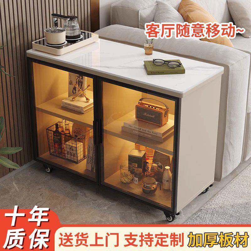 餐边柜茶水厅柜家用客靠墙柜厨房盘橱柜碗收纳储物OUU置架柜物子