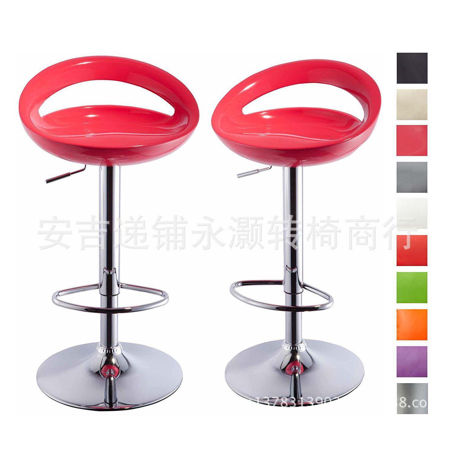 ABS塑料前酒吧椅升降椅电子脑椅台厅椅高脚凳吧台椅YH-6012-餐椅