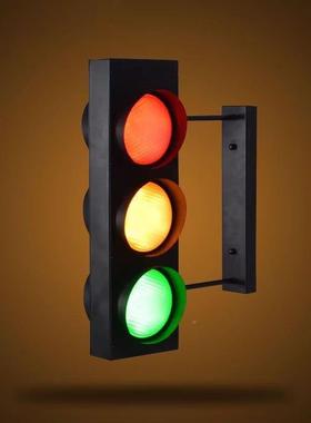 复古个工道业风创意餐厅壁灯酒吧过烧性80833烤店墙红绿灯