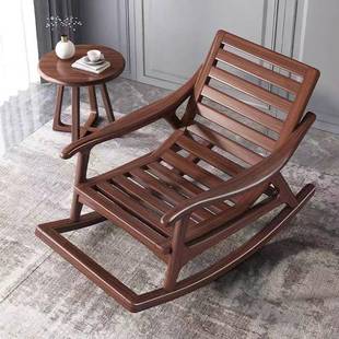 家ir中实木摇椅休闲摇摇大人用躺椅逍遥客厅式 台951懒人午睡阳老