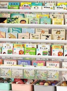 玩具收纳童架简易宝书宝KWZ柜置物架落读地儿书架家用绘本架阅区