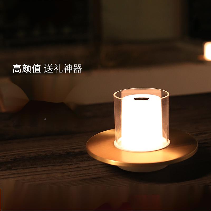 烛光氛灯酒吧清吧氛围围744桌面台灯床头小夜灯床光头书暖桌喂奶