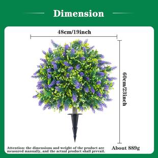 三达插现鱼货伞钉薰衣草地花春季夏季婚庆拍摄庭院装饰仿品真FC13