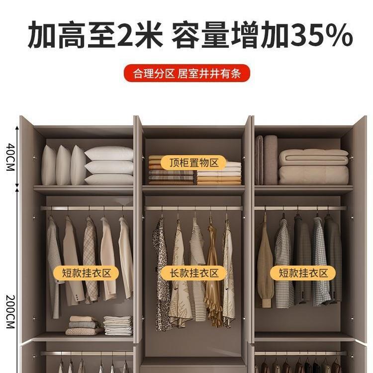 组衣柜一到门顶家用卧室出收租房T1100471用合免安装加厚2025新款