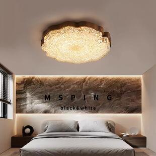 中古风卧室实吸顶简约现代主卧灯美式复古全光谱护眼卧室90626木