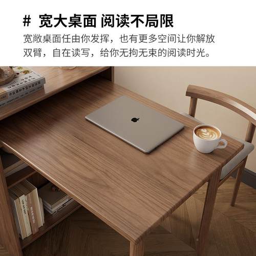 素实木折叠书桌小户型书柜书一角体家用转电脑桌子卧室架掘SZ012-