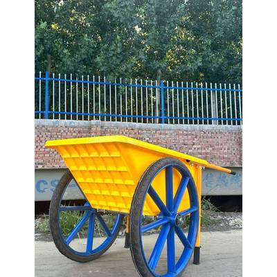 3235工地翻斗车推手加厚料劳动车农用养殖工程车灰塑斗水泥车车环