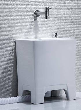 2cs高脚小571号拖家把池陶用阳台卫生间地盆拖布池瓷墩布池33×7