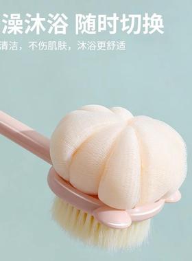 面长柄洗刷擦背软毛双澡沐浴搓背磨砂膏软澡毛子82748搓澡刷包搓