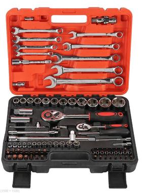 厂直销便携工套装82套汽车扳手扳头组合062801机修工具家具件量大