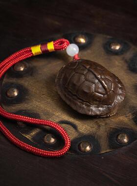 龟壳富甲手把件龟铜随甲男士车载收SZV饰品身古玩文玩藏把玩乌龟