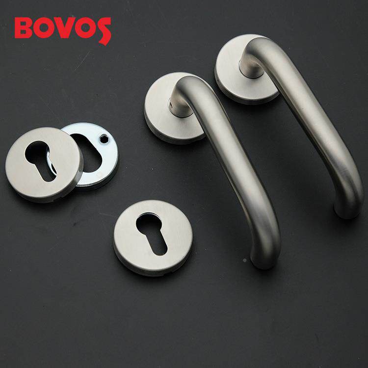 不锈钢34双弯分体锁防火门执0手锁72锁体全铜锁门芯GLS-002洁用净