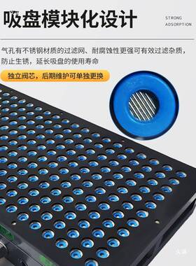 新款多点盘式真空吸工业cn盘c多孔式真空密吸无83432封条真空吸盘