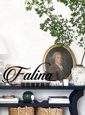 法式复古风实玄关台黑色约入户门厅56618玄条关柜美式简靠墙长案