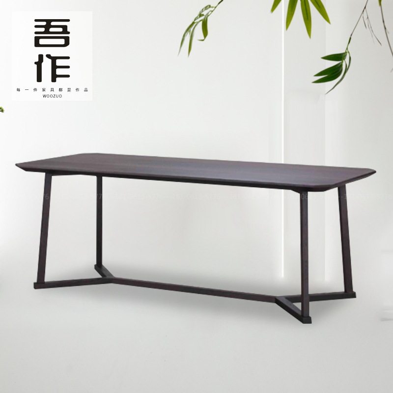 现代中式多功能长桌书画茶桌