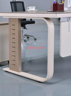 约现代办办公桌椅组合总裁桌大班台简办68880室新中式公轻奢老板