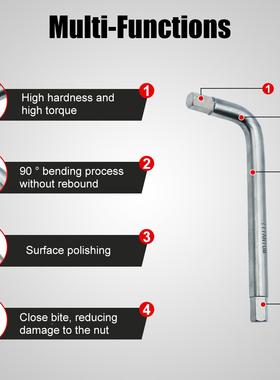 1手01钛6合金平50612头内六角扳T钛合金无磁工具防腐蚀
