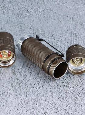 21700一体l仓沙色直筒CREEXM-54148L3珠6A恒流户外2灯200m手电筒