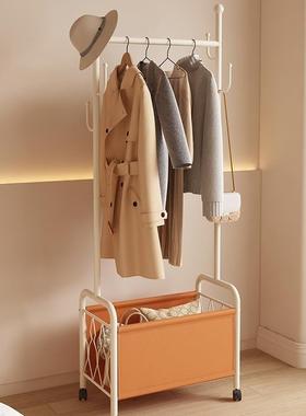 上奶油风卧室帽架落衣地挂架床头边晚放衣72188服轻奢可移动衣衣