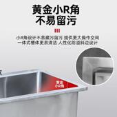 不钢拖把池池阳台卫生间一键下水拖布池清洗加落厚52228地式 锈墩