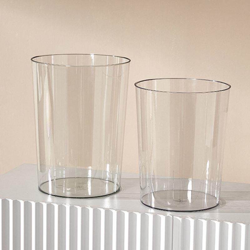 纸公篓意高颜值透明垃圾桶家用客厅卧室强垃圾筒YBE办创室书房高