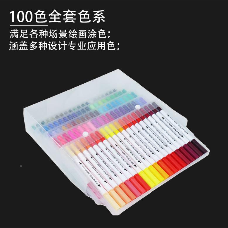 双头水软彩笔套装幼水园小学生用可LYK水洗儿头彩笔专用美术绘画