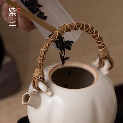 式家用苏日打釉紫砂陶壶茶煮壶炭壶火烧水壶泡茶明火电陶炉zs27-5