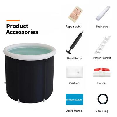 便携u折叠1as71910户外冰浴桶浴c缸气圈浸b泡冰浴缸带排水管ieath